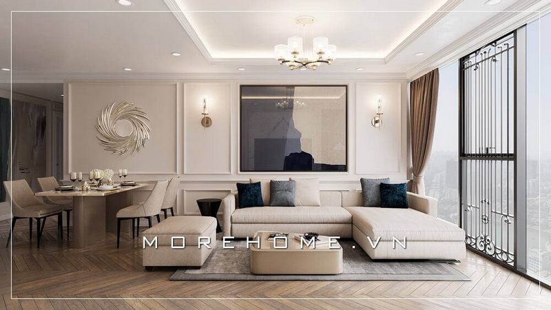 Phòng khách chung cư hiện đại, đẹp và đẳng cấp
